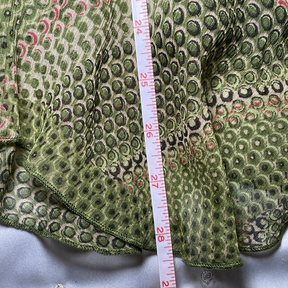 Anne Klein green silk skirt sz 18 W - Picture 6 of 6